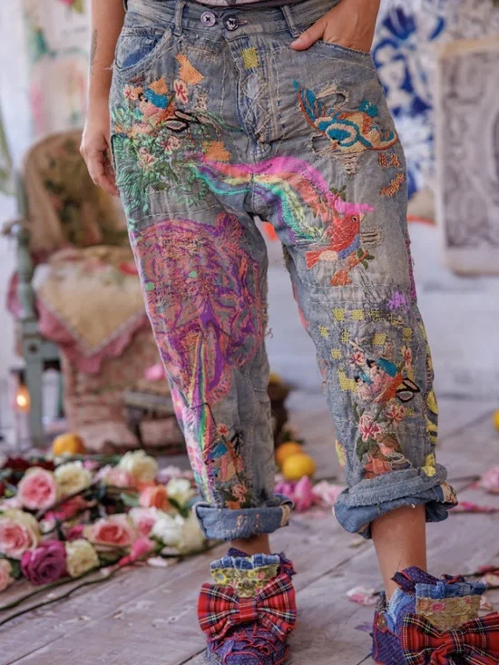 🌈NWT MAGNOLIA PEARL BANANA CIRCUS MINER DENIMS🌈 - Picture 1 of 11